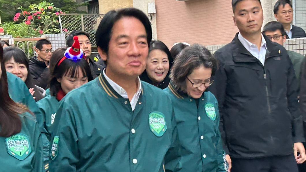 民進黨總統候選人賴清德今(24日)舉辦環島拼圖活動的最後一站。(圖/吳紹瑜攝)