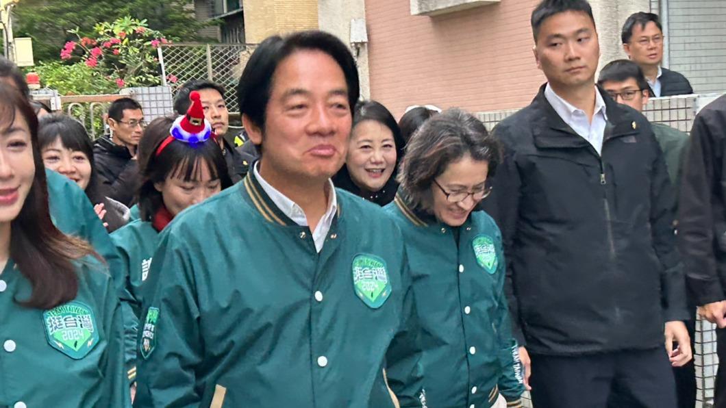 民進黨總統候選人賴清德環島拼圖壓軸場台北。(圖/吳紹瑜攝)