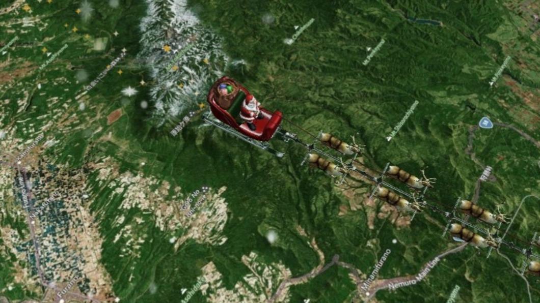 聖誕老公公飛過台灣上空了!駕雪橇畫面 航班監測網站全紀錄