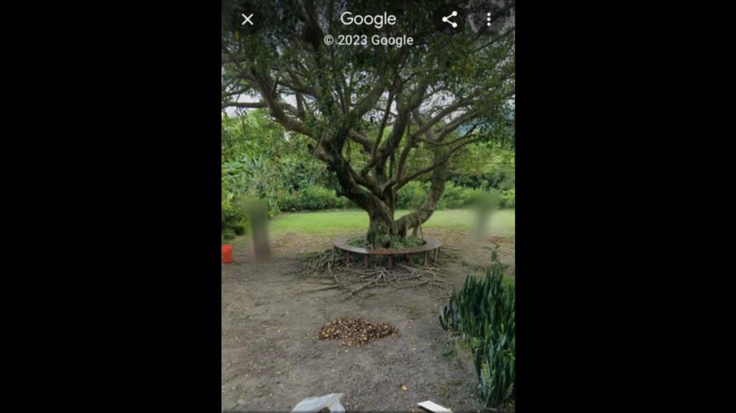 Google街景中的國安人員被打上馬賽克。（圖／翻攝PTT）