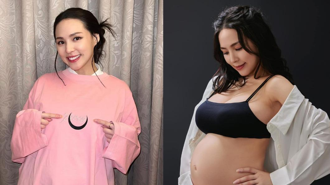 熊熊挺7個月裸肚入鏡!黑色內衣「渾圓包不住」 網狂讚:最美孕婦