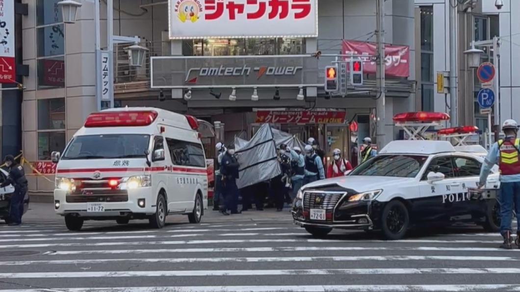 日本名古屋車站附近一家卡啦OK店傳出持刀兇殺案。(圖/翻攝自@livedoornews推特)