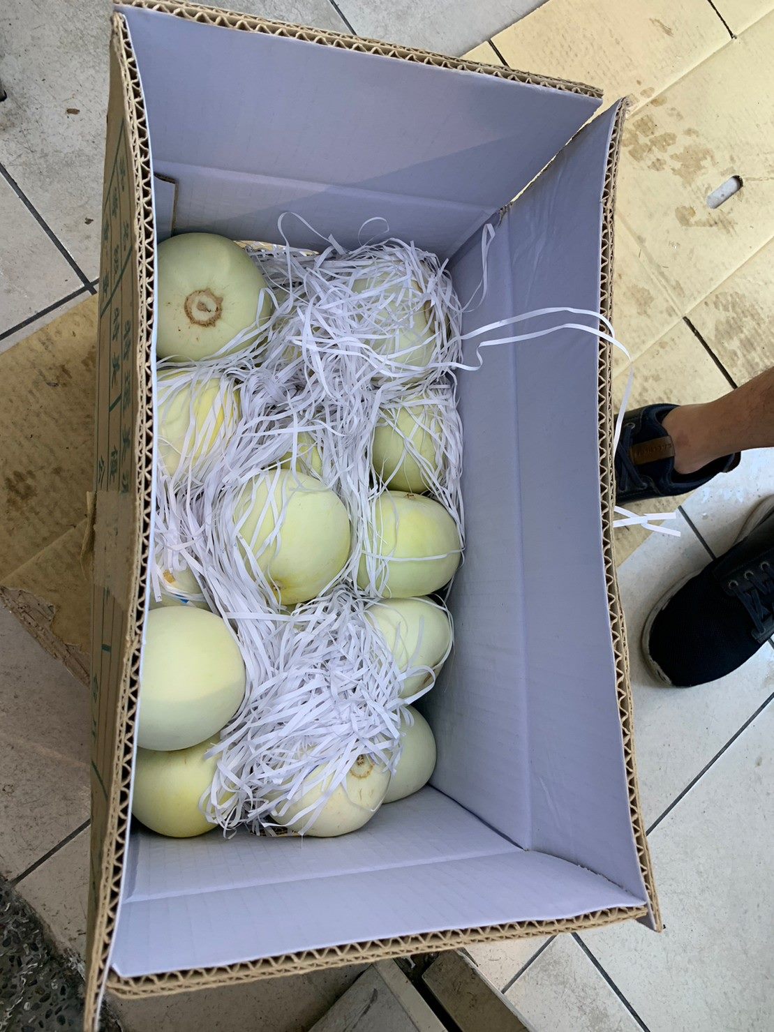 哈密瓜不合格。（圖／台北市衛生局）
