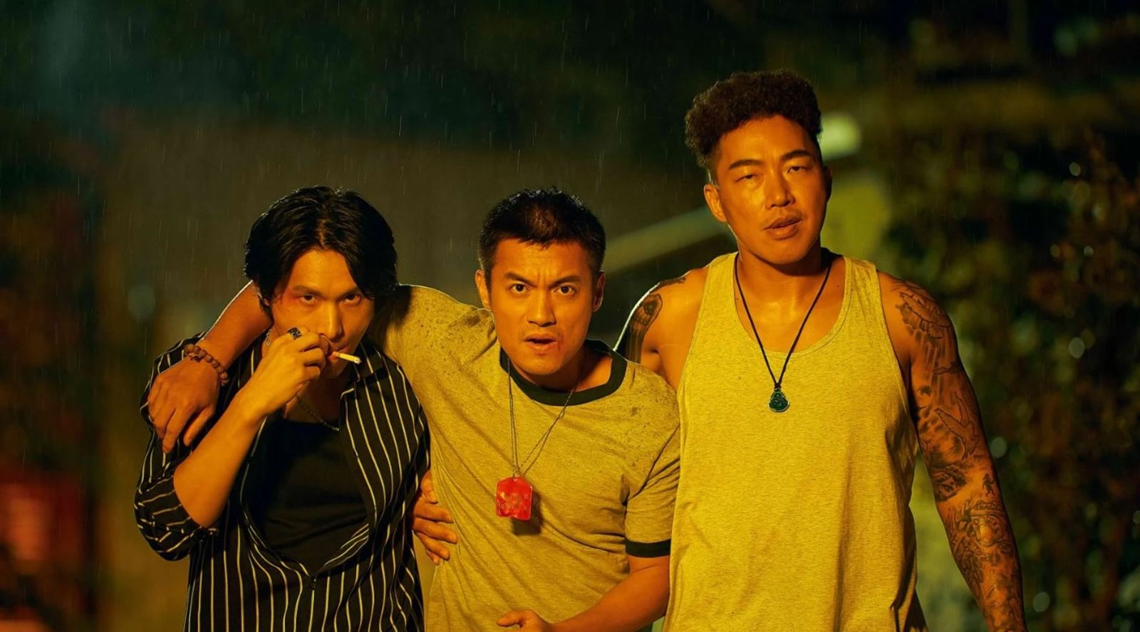 姚淳耀(左起)、范逸臣、郭泓志共同主演的《我最愛的笨男人》。(圖/CATCHPLAY電影台提供)
