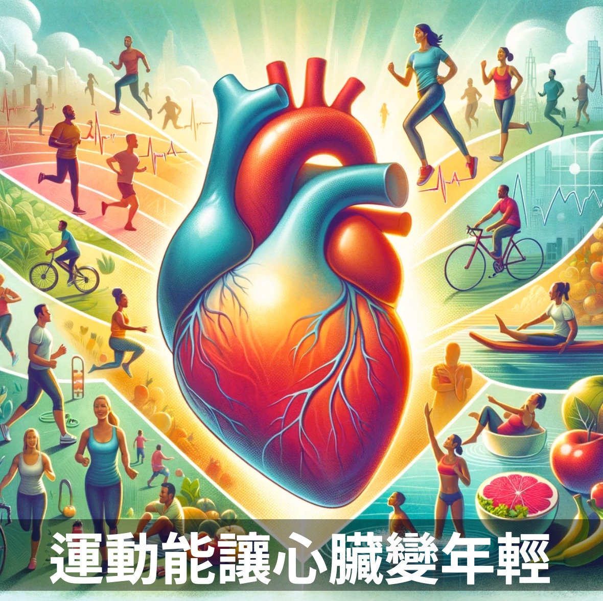 研究指出運動能延緩心臟老化速度,甚至變年輕。(圖/翻攝自一分鐘健身教室臉書)