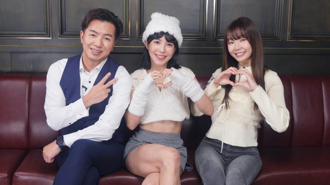 鄭偉柏(左起)、壯壯與Yuri日前錄影。(圖/MOMOTV提供)