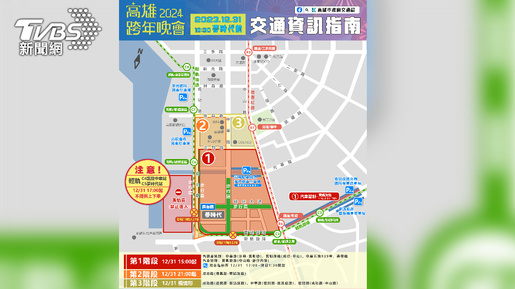 分流管制地點。(圖/TVBS)