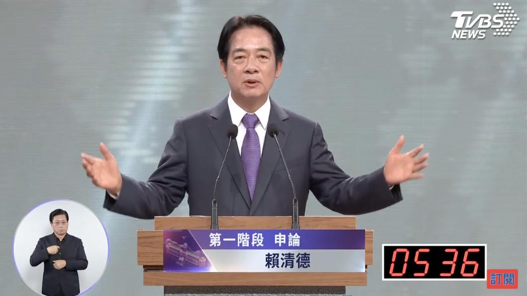 總統辯論/賴清德質疑:中華民國當護國神山 促和平或帶給台灣災難?