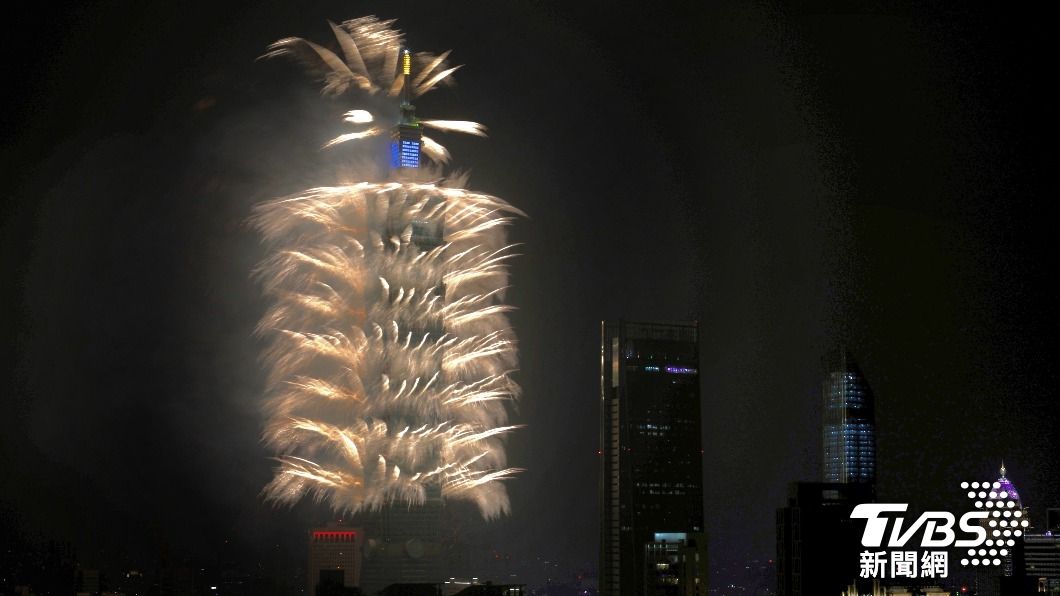 台北101跨年煙火。(圖/胡瑞麒攝)