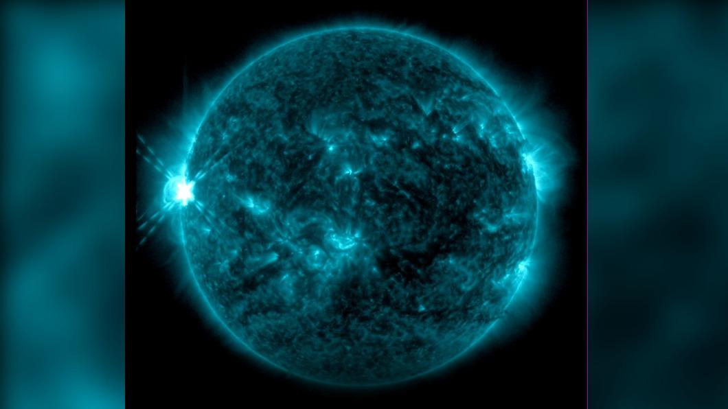 2024元旦太陽閃焰爆發 鄭明典曬璀璨畫面如藍寶石
