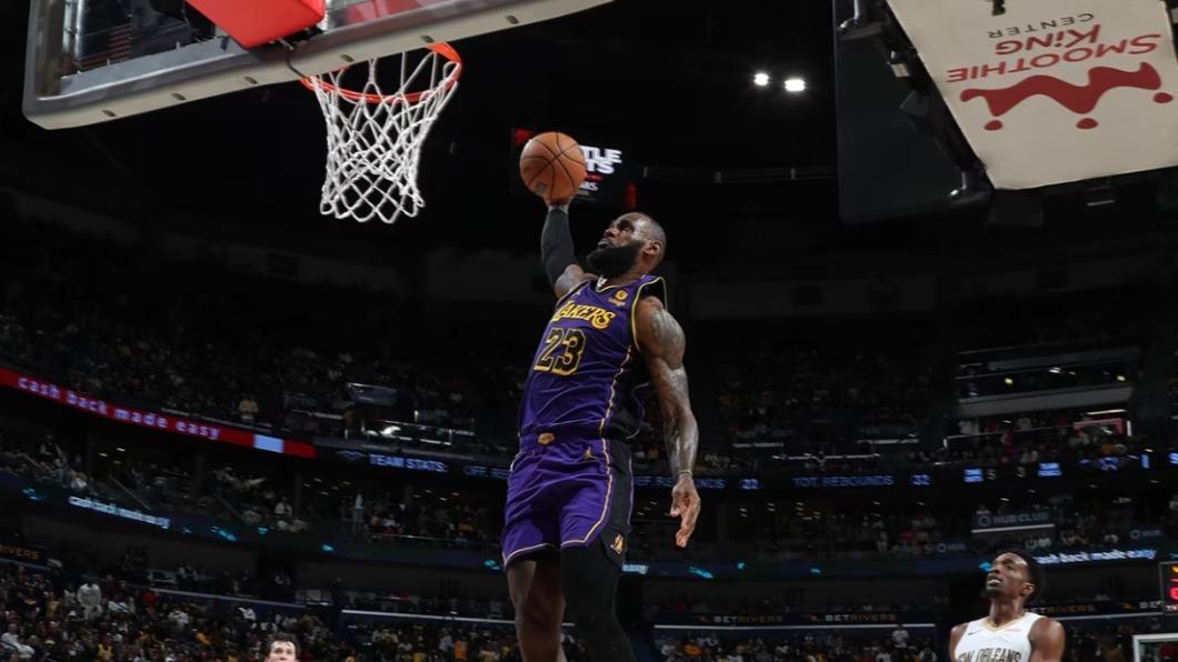 NBA／詹姆斯拚老命轟34分做白工　湖人20分慘敗鵜鶘