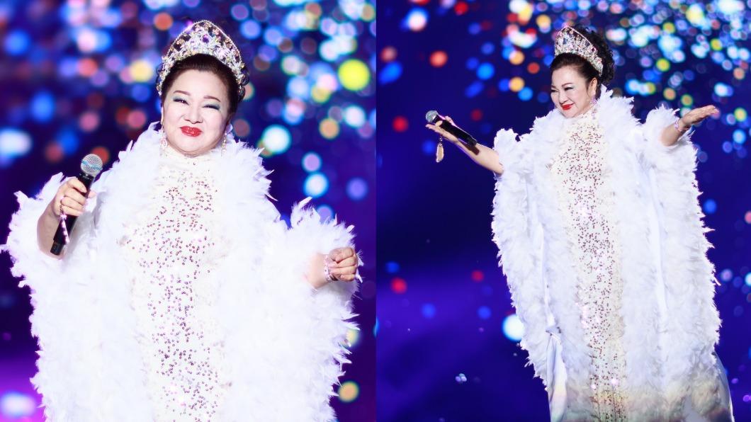 白冰冰太猛了！穿華麗禮服快起飛「毛是真的」　主持人：像白雪公主