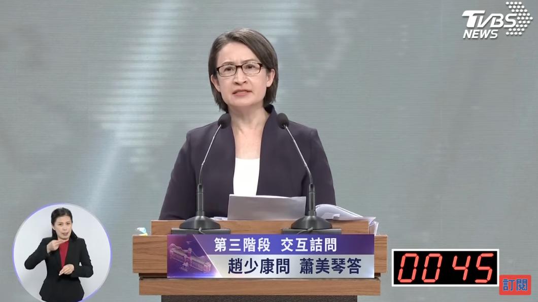 辯論/趙少康:綠電變貪腐外衣 蕭美琴反擊:爭議弊案不到1%