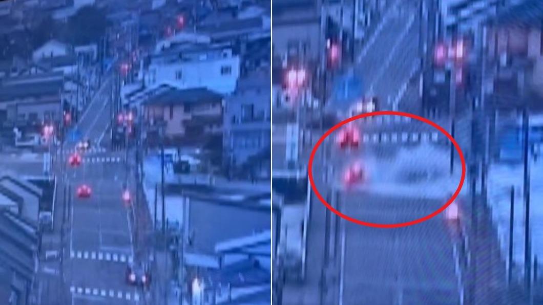 日本石川地震海嘯衝往陸地 汽車行駛到一半遭浪花「吞沒」