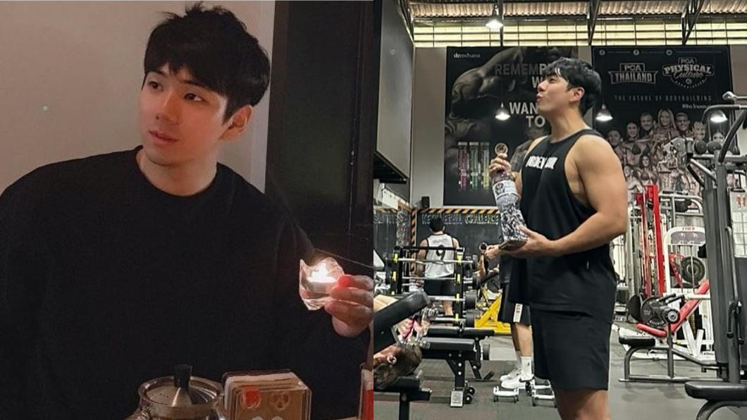 Jisoo的親哥哥不只外表帥氣,也有著精壯身材。(圖/翻攝自韓網、hun_yaaa IG)