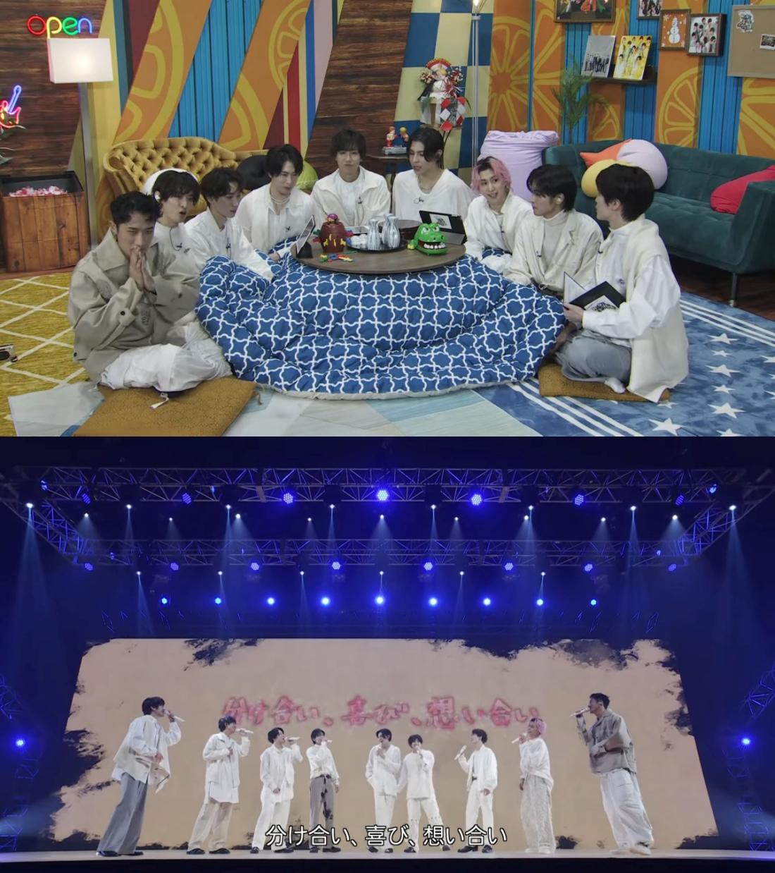 年底無法上《紅白》也沒有跨年演唱會,Snow Man選擇在YouTube開直播聊天跟表演。(圖/翻攝自Snow Man YouTube)