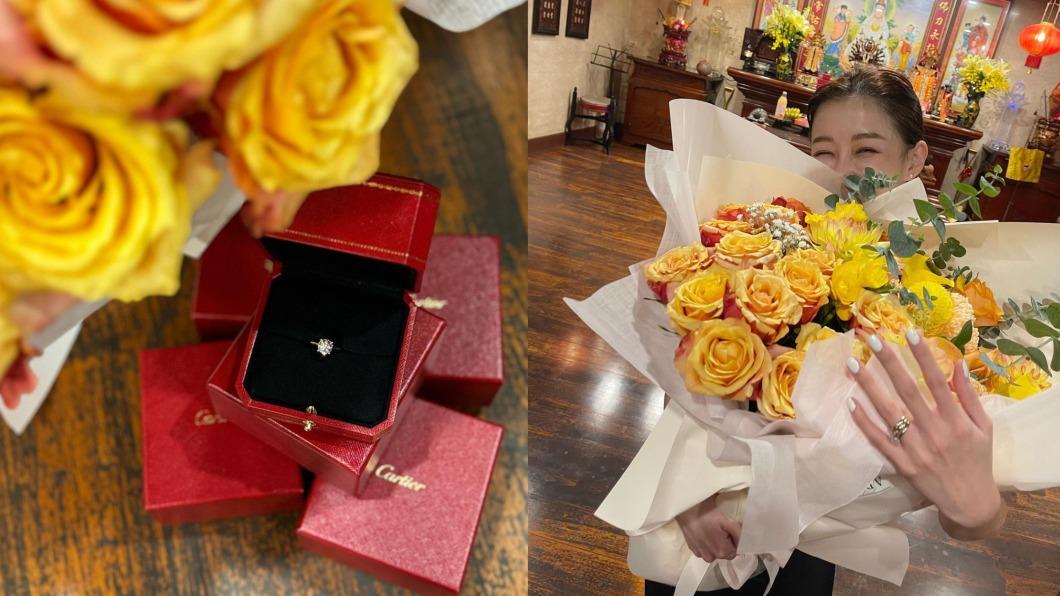 謝睿宸在佛堂向兔美求婚。(圖/翻攝自謝睿宸IG)