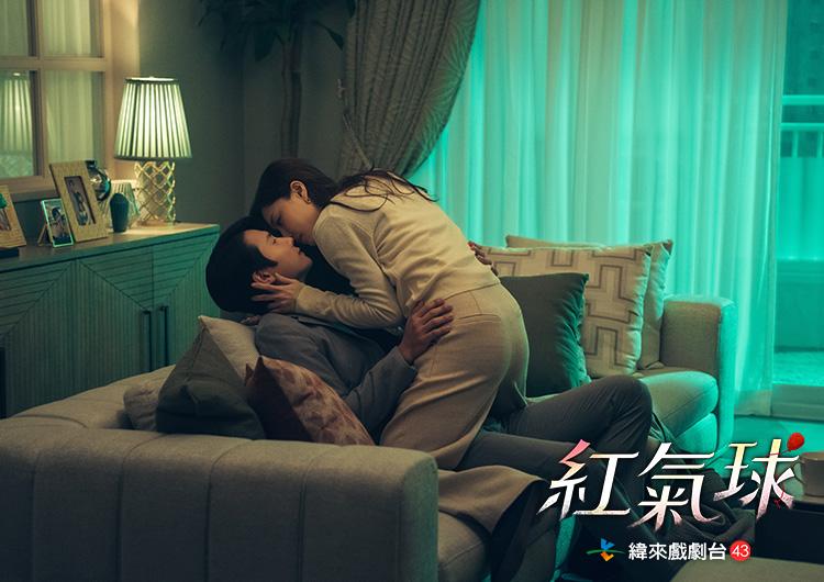 李尚禹與徐智慧有多場激情吻戲。(圖/緯來戲劇台提供)