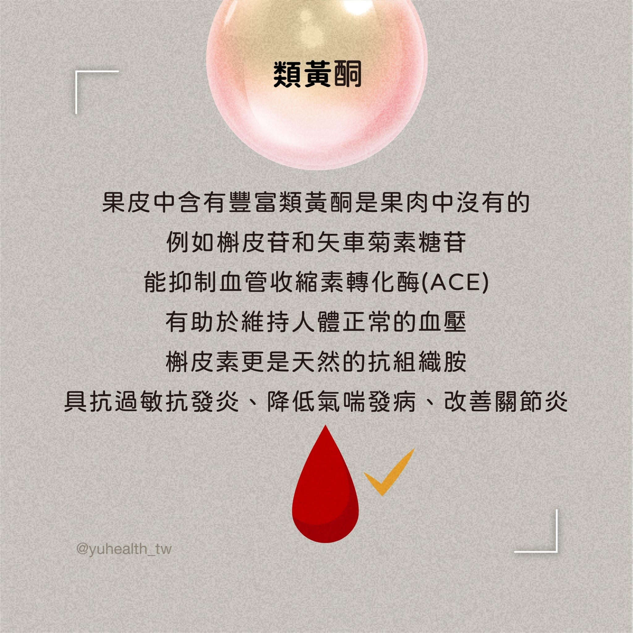 蘋果含有豐富類黃酮,有助於維持正常血壓。(圖/翻攝自酈月慧臉書)