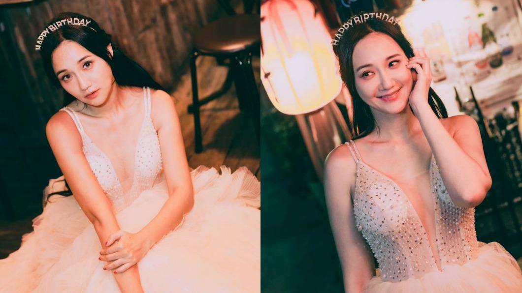 何妤玟不藏了!離婚3年無預警曬「絕美婚紗照」 深V開肚臍炸雙球