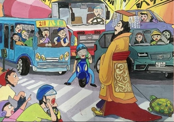 國中生得獎作品《帝王條款》引起爭議。(圖/翻攝自臉書)
