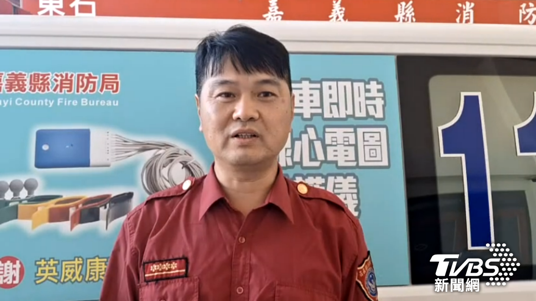 東石分隊小隊長蘇文亮表示,救護人員到達時發現陳男已明顯死亡,並未送醫。(圖/TVBS)