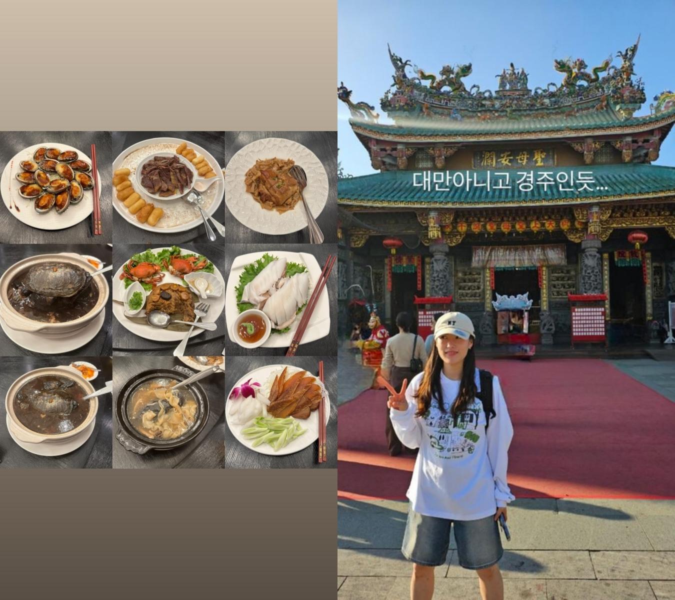 定延的家人在IG上分享台灣美食與景點。(圖/翻攝自IG)