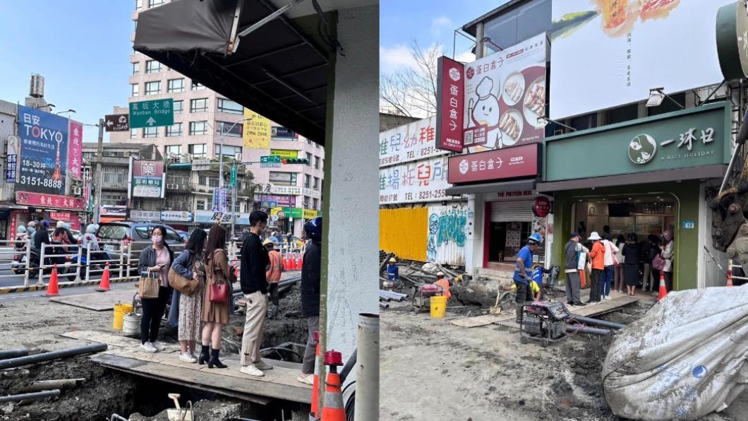 買手搖飲驚見一堆人「站在工地上」排隊 網驚:不怕跌洞裡?