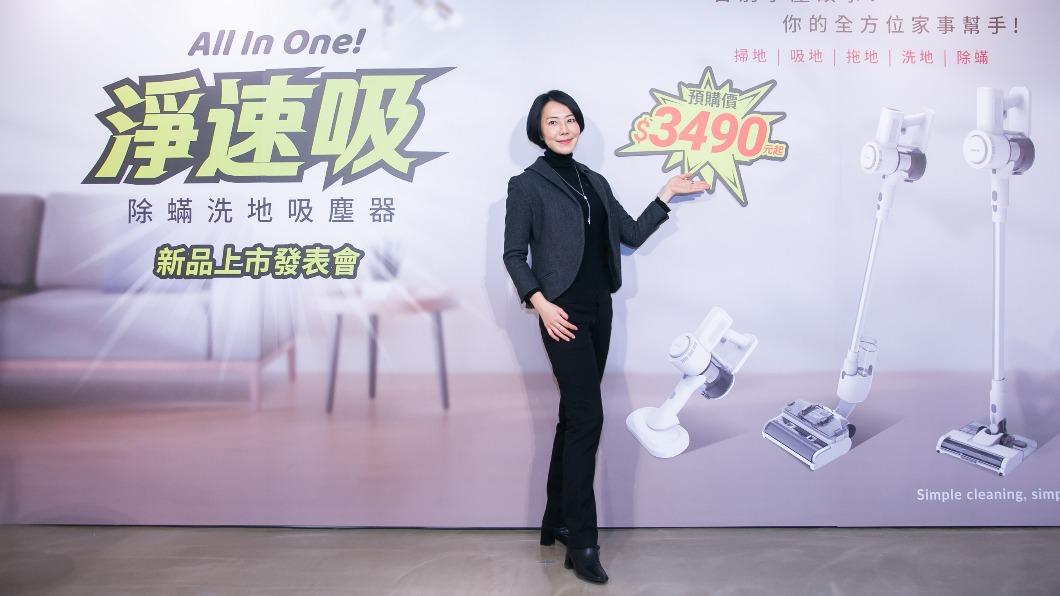 雙全國際行銷長謝語桐表示,台灣市場上雖然不乏功能性強的洗地機但價格偏高。(圖/業者提供)