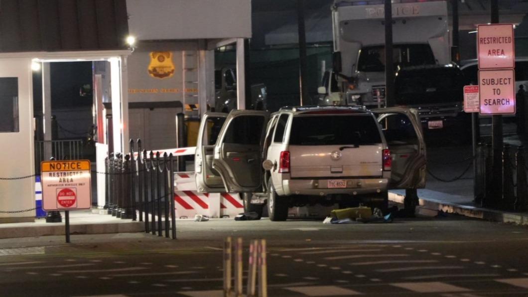 白宮驚傳「汽車衝撞」!秒掀翻防護門 特勤包圍急逮駕駛