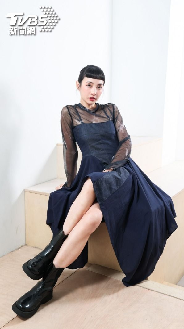 黃湘婷指出，片中的直播部分對她來說非常有難度。（圖／趙世平攝）
