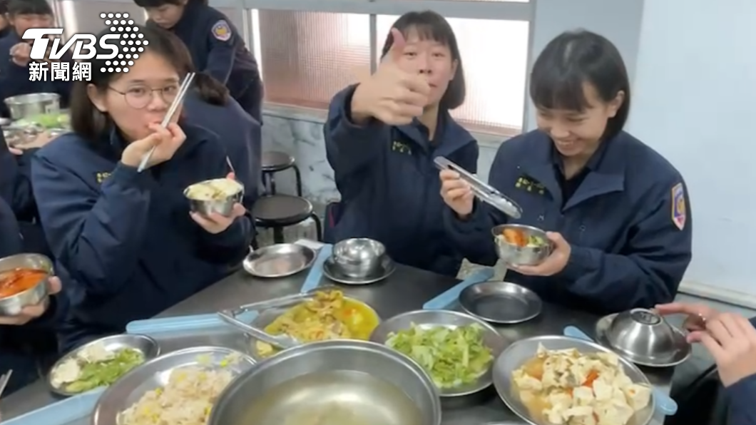 警專、警大伙食費調漲,學生有感。(圖/TVBS)