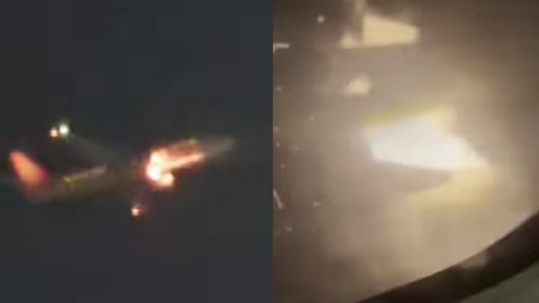 韓廉航客機爆巨響「引擎狂噴火花」 機艙瀰漫燒焦味乘客嚇壞