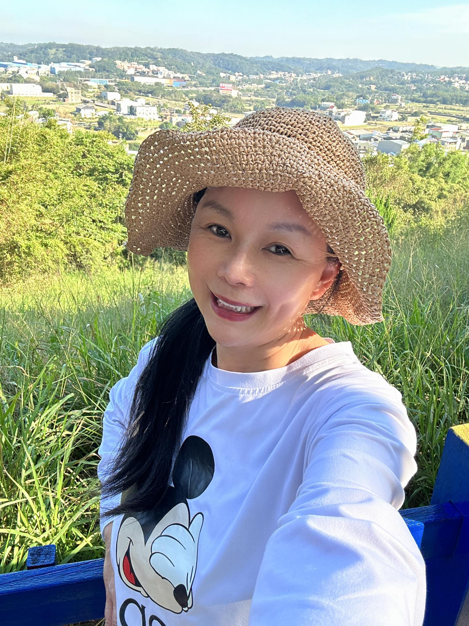 53歲女星林玉紫曬素顏照。(圖/翻攝自林玉紫臉書)