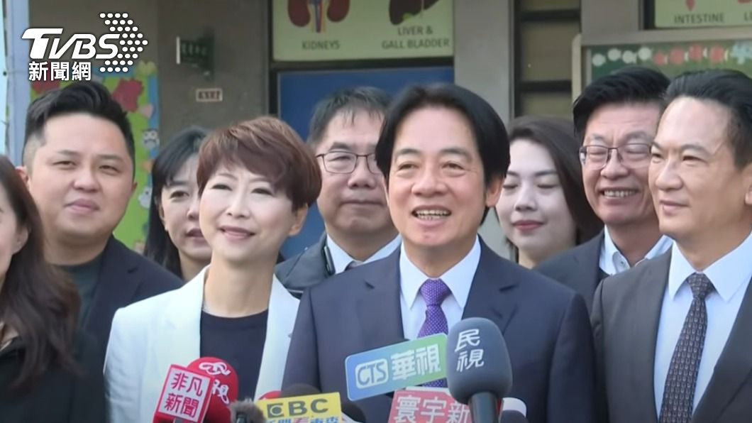 2024大選／賴清德現身安平國中！呼籲：珍惜民主、踴躍投票