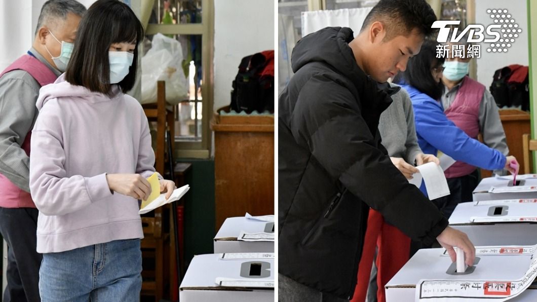 不少年輕人來投票。(圖/胡瑞麒攝)