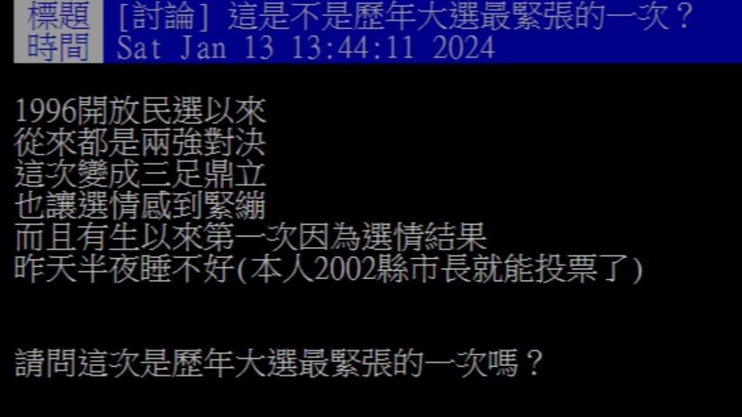 原PO發文。(圖/翻攝自PTT)