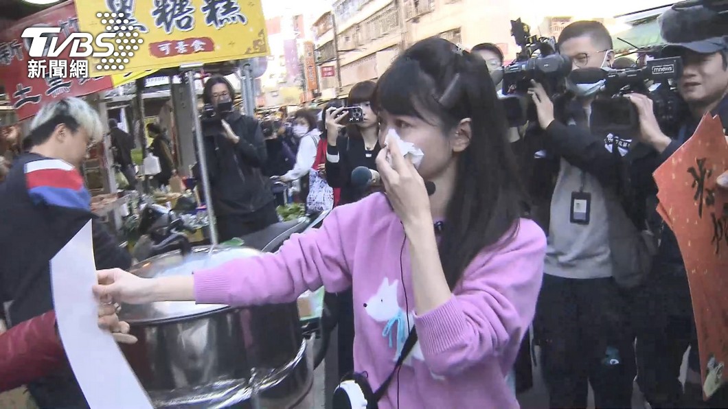 高嘉瑜日前落淚謝票。(圖/TVBS)