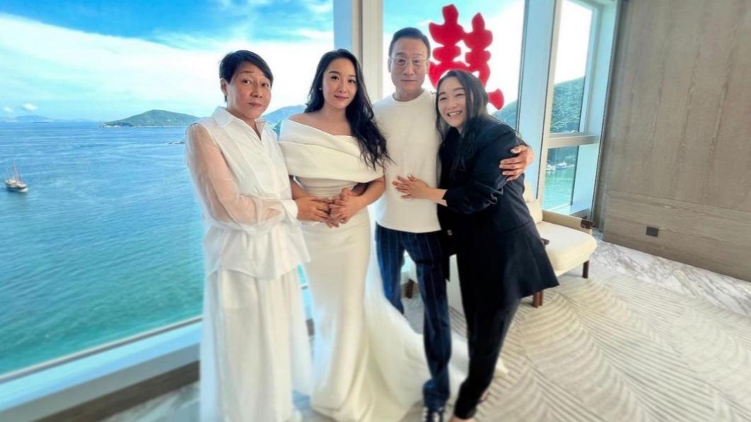 恭喜!梁家輝小女兒嫁了「絕美婚紗」曝光 拜別父母畫面逼哭網