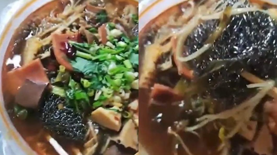 外送噁見「反光海帶」！糗挖出鋼絲球　陸業者：店裡只用抹布