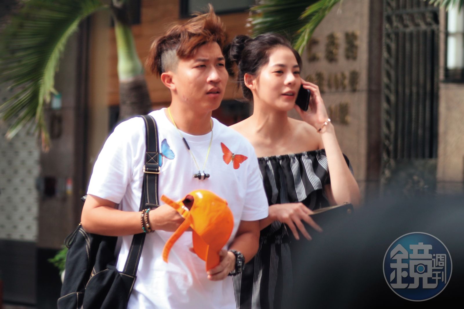張立東（左）不少緋聞對象都是正妹，曾被拍到和陳冠希前女友洪文安（右）散步街頭。（圖／鏡週刊）