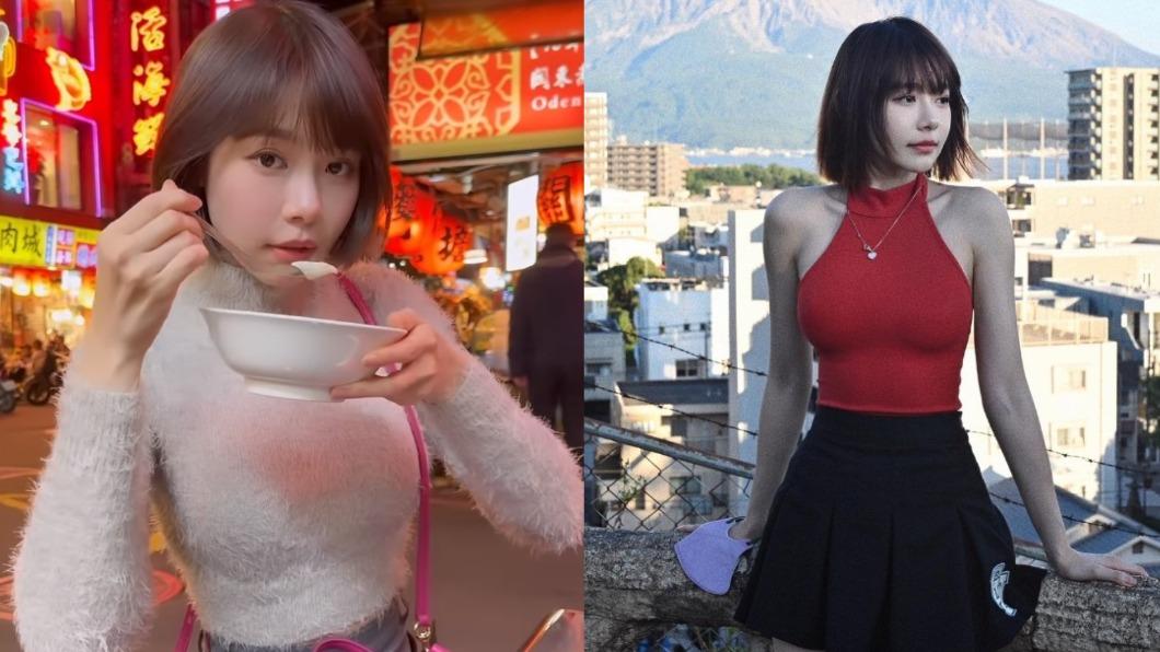 真人版娜美回來了!林明禎爽吃路邊攤 毛衣緊貼「超兇渾圓現形」