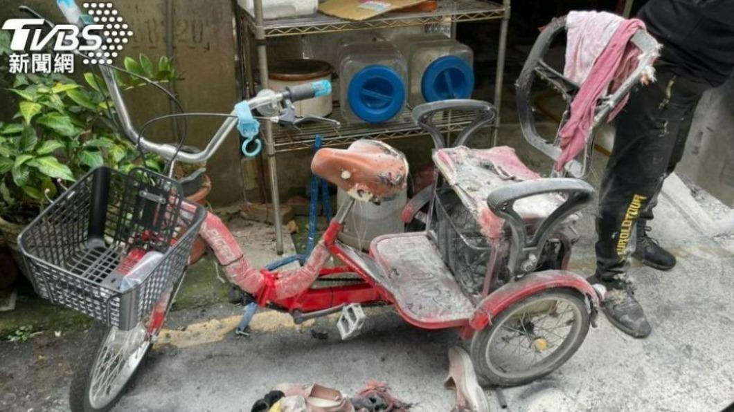 電動車鋰電池爆炸起火,導致老婦人燒燙傷後不治。(圖/TVBS資料畫面)