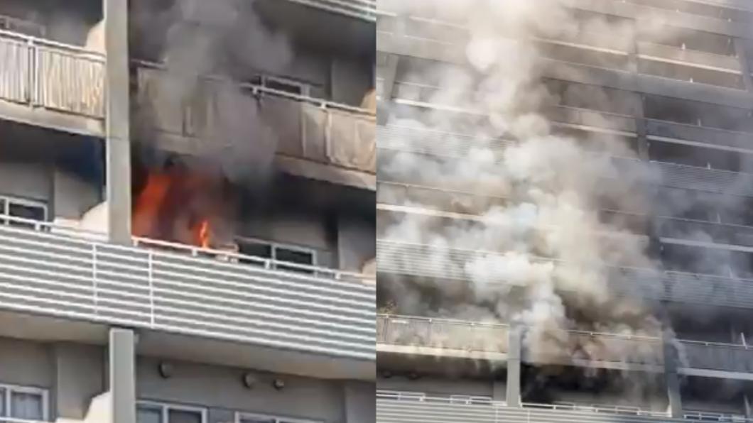 快訊/東京39層住宅大樓起火濃煙猛竄! 2人急奔陽台求援