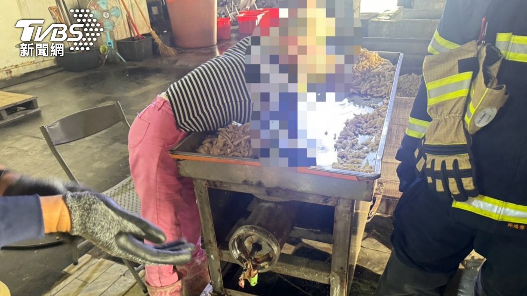 嘉義菜脯工廠恐怖意外 女員工右手掌遭機台捲入「被絞碎」