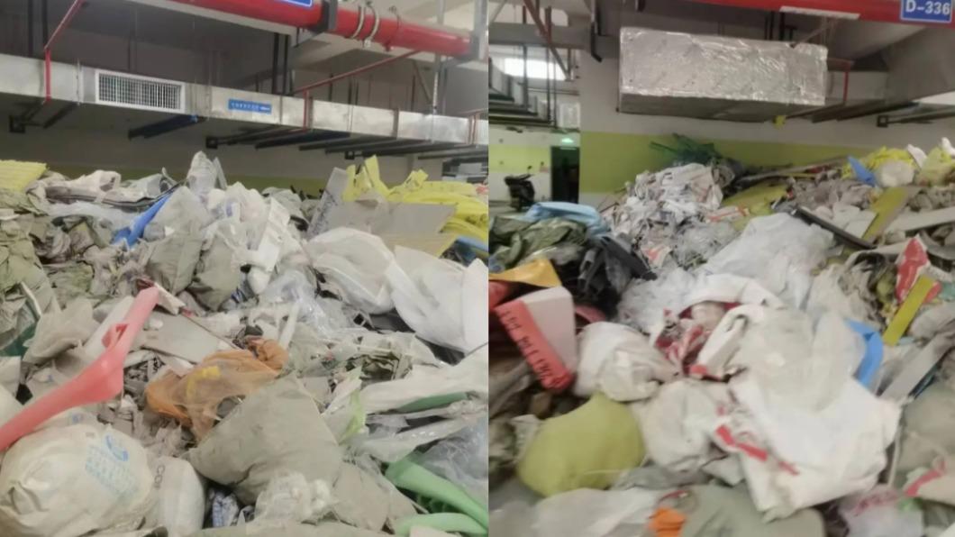 社區停車場成垃圾場!雜物「堆到天花板」 陸住戶崩潰:沒路走