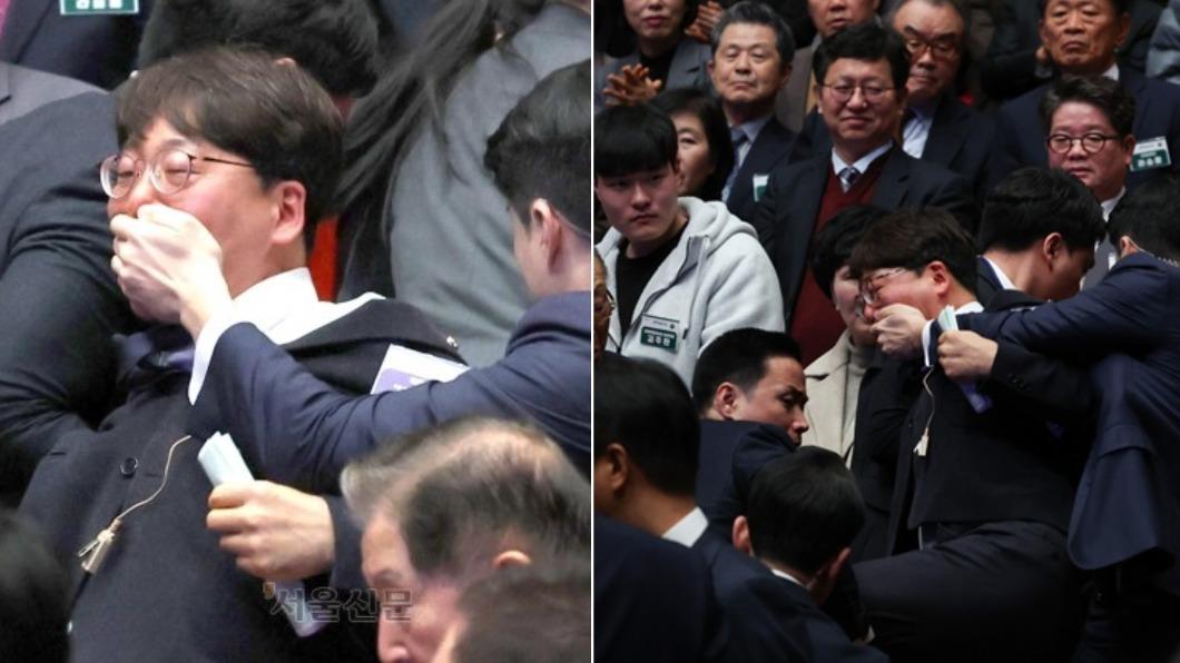 韓議員諫言總統竟遭「摀嘴抬走」 在野黨批尹錫悅:獨裁