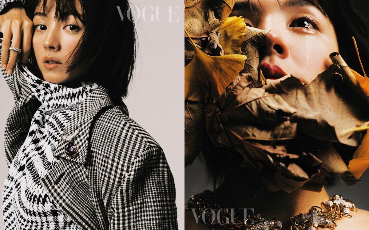 台灣《VOGUE》為滿島光拍攝的封面照頗受好評。(圖/翻攝自VOGUE Taiwan臉書)