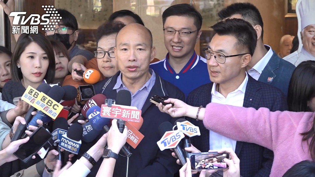 韓國瑜、江啟臣。(圖/TVBS)