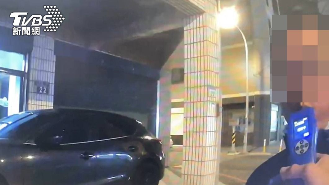 騎士酒測值嚴重超標。(圖/TVBS)